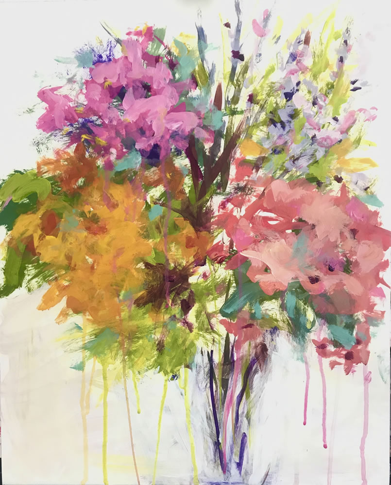 Blooms-After Joan Mitchell