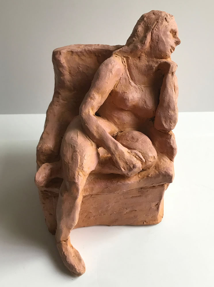 Waiting (seated woman)